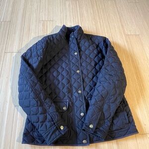 J. Crew Black Quilted Puffer Jacket
